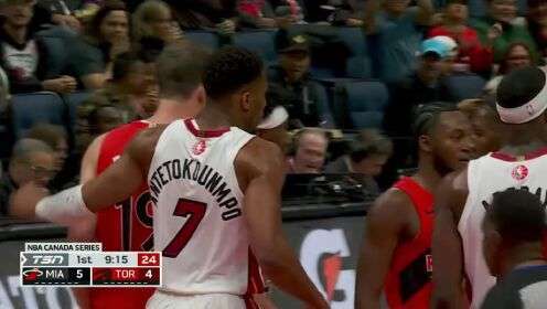 10月04日NBA季前賽 熱火 - 猛龍 精彩鏡頭