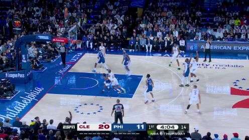 10月23日NBA常規(guī)賽 騎士 - 76人 精彩鏡頭